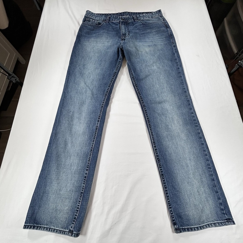 Calvin Klein Slim Straight Men's Jeans Med Wash Blue 34X34 Work Casual